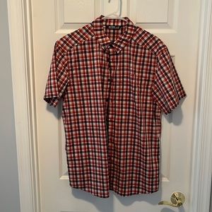 Mens Arcteryx short sleeve button down shirt
